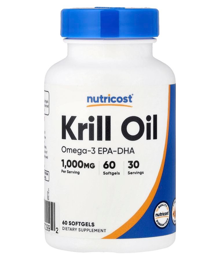 Krill Oil 60 Softgels (500 mg per Softgel)