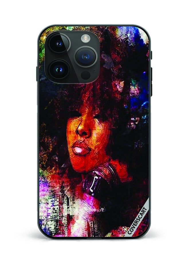 Protective Case Cover For Apple iPhone 12 Pro Max Girl Rejoicing Art Design Multicolour