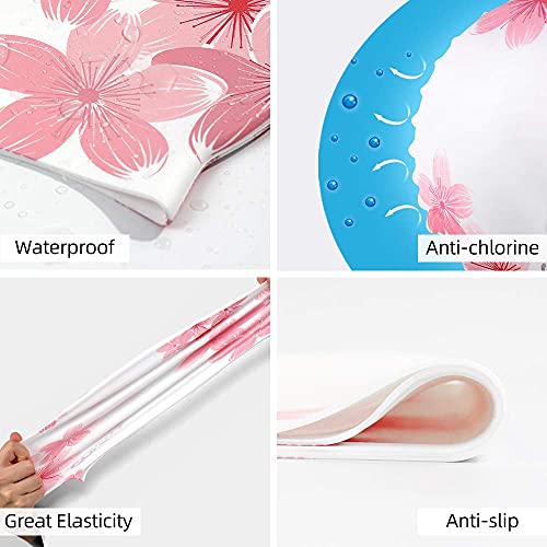 COPOZZ Stylish Silicone Swim Cap for Women – Comfortable, Durable, and Hair-Protecting Design - Image 4