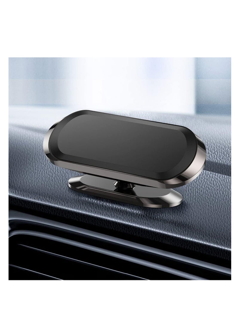ECVV حامل هاتف مغناطيسي ECVV للسيارة، حامل هاتف مغناطيسي قوي للسيارة، حامل لوحة القيادة العالمي القابل للتعديل 360 درجة، يناسب iPhone وSamsung وجميع الهواتف الذكية مع لاصق - أسود - Image 1