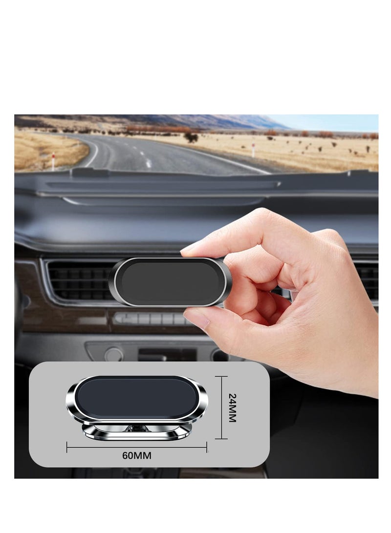 ECVV حامل هاتف مغناطيسي ECVV للسيارة، حامل هاتف مغناطيسي قوي للسيارة، حامل لوحة القيادة العالمي القابل للتعديل 360 درجة، يناسب iPhone وSamsung وجميع الهواتف الذكية مع لاصق - أسود - Image 4