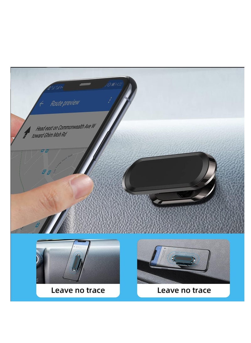 ECVV حامل هاتف مغناطيسي ECVV للسيارة، حامل هاتف مغناطيسي قوي للسيارة، حامل لوحة القيادة العالمي القابل للتعديل 360 درجة، يناسب iPhone وSamsung وجميع الهواتف الذكية مع لاصق - أسود - Image 3