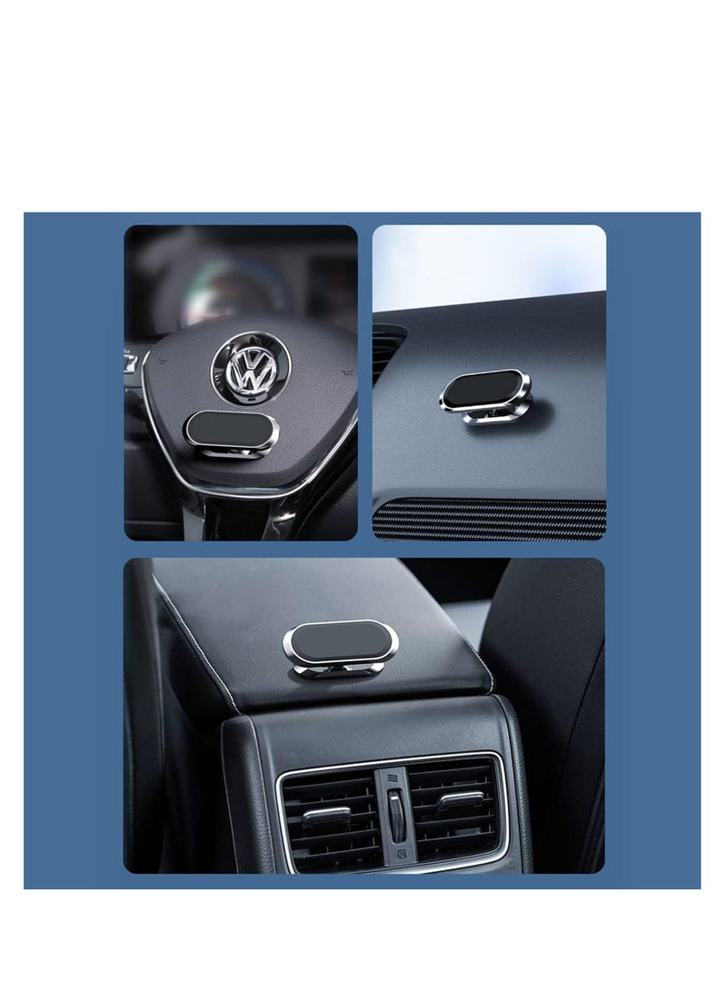 ECVV حامل هاتف مغناطيسي ECVV للسيارة، حامل هاتف مغناطيسي قوي للسيارة، حامل لوحة القيادة العالمي القابل للتعديل 360 درجة، يناسب iPhone وSamsung وجميع الهواتف الذكية مع لاصق - أسود - Image 5