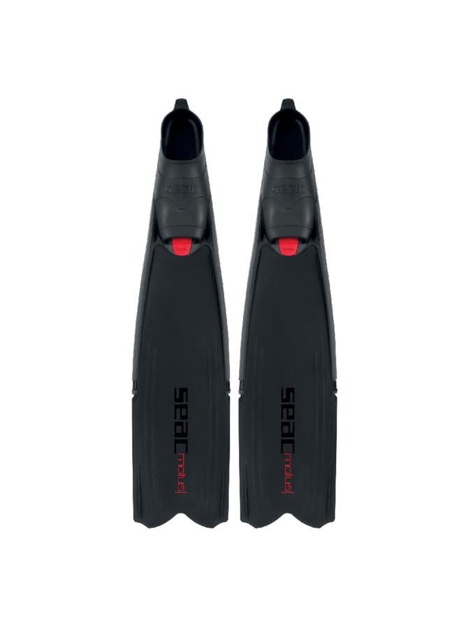 Seac Apnea Fins, Set Motus, Color: Black, Size: 9.5-1 (0890085520486A) - Image 3