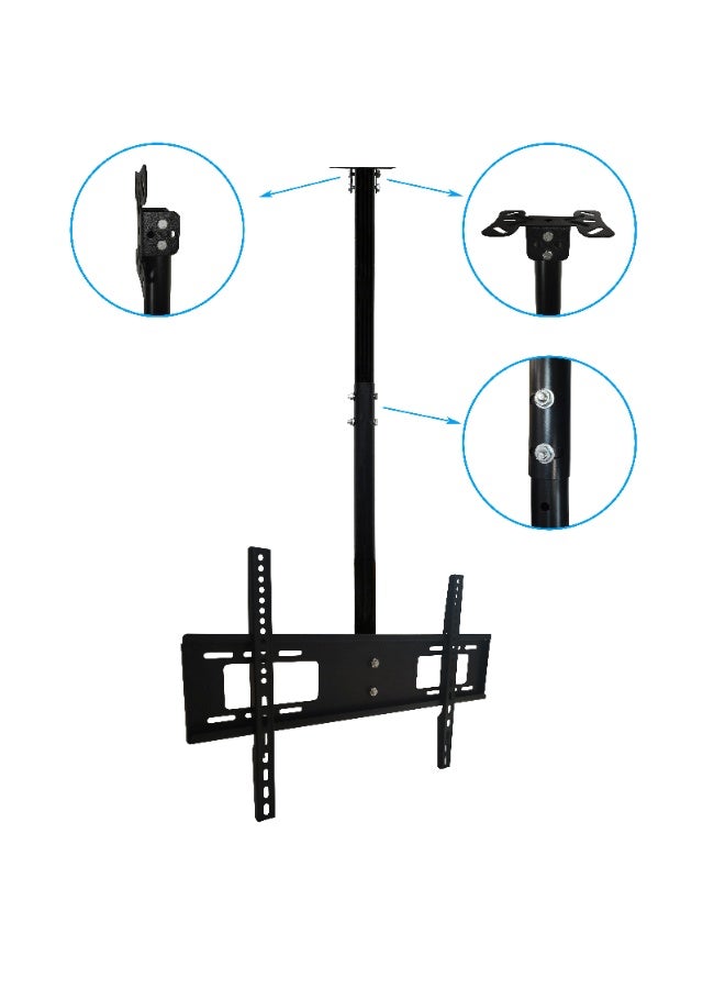 ستارجولد حامل تلفزيون عالمي للسقف مقاس 32-75 بوصة، قابل للتعديل والدوران والانحناء، مناسب لمعيار VESA 600x400، أقصى حمولة 40 كجم و88 رطلاً - Image 5