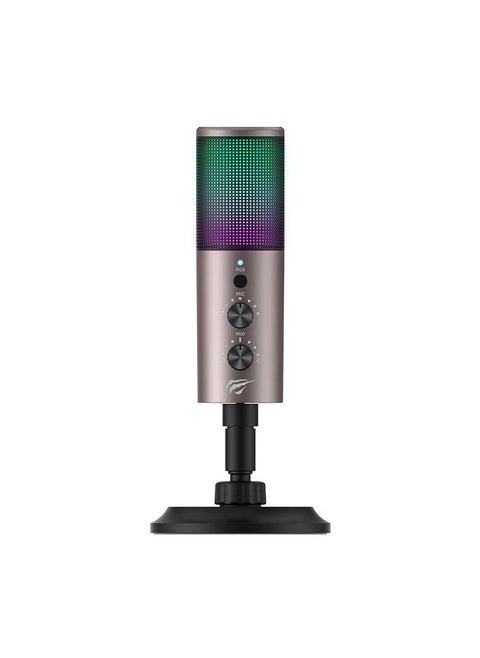 Havit GK61 Recording Live Microphone RGB light, short touch mute key, long touch noise reduction function