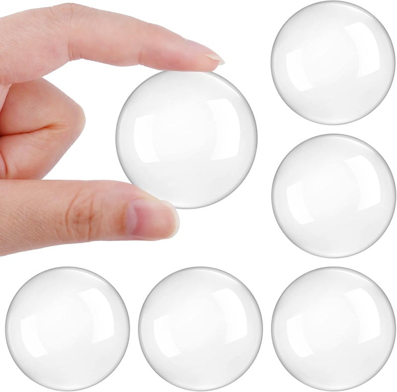 YASUOA 6 Pieces Door Stopper Wall Door Handle Stopper SelfAdhesive Silicone Transparent Round Wall Protector Door Stops Door Handle Bumper Pads for Wall Fridge Cabinets - Image 1