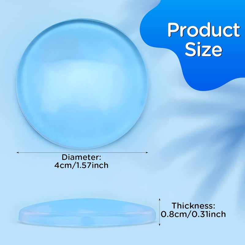 YASUOA 6 Pieces Door Stopper Wall Door Handle Stopper SelfAdhesive Silicone Transparent Round Wall Protector Door Stops Door Handle Bumper Pads for Wall Fridge Cabinets - Image 2