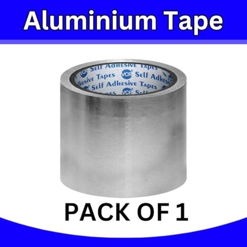 VCR Aluminium Foil Tape - Silver Tape - 18 Meters in Length 96mm / 4" Width - 1 Roll Per Pack - Foil Tape for Air Duct Joining, Used for AC Ducting, Pipe Work, High Temprature Ducting Tape - Image 5