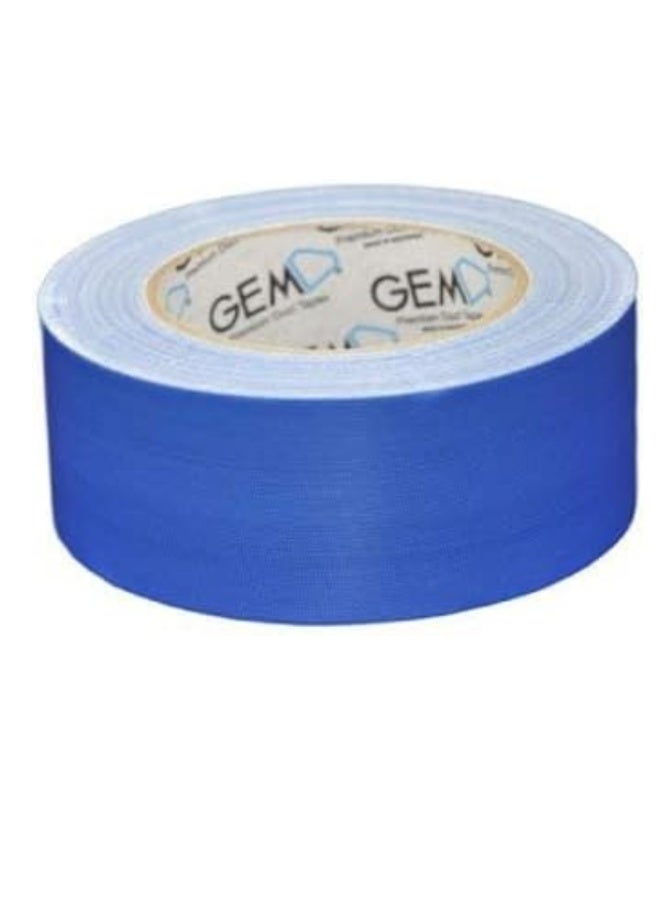 جم شريط لاصق دكت تيب جيم بريميوم، عرض 50 مم، طول 25 متر، لاصق قوي للغاية، لون أزرق كحلي - Image 1