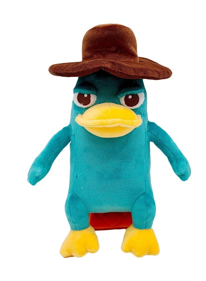 HALAMODO Perry The Platypus Doll - 25cm (9.8 Inches) Soft Plush Toy, Iconic Blue-Gray Fur & Secret Agent-Inspired Design, BPA-Free Hypoallergenic for Kids Ages 3+, Fans Collectible, Cuddle Toy & Display Decor - Image 1