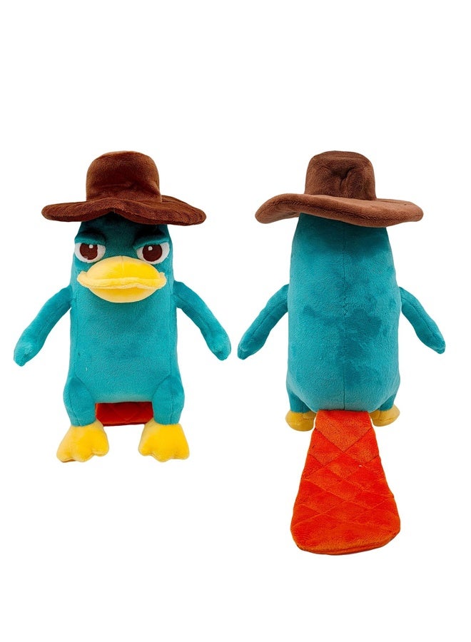 HALAMODO Perry The Platypus Doll - 25cm (9.8 Inches) Soft Plush Toy, Iconic Blue-Gray Fur & Secret Agent-Inspired Design, BPA-Free Hypoallergenic for Kids Ages 3+, Fans Collectible, Cuddle Toy & Display Decor - Image 3