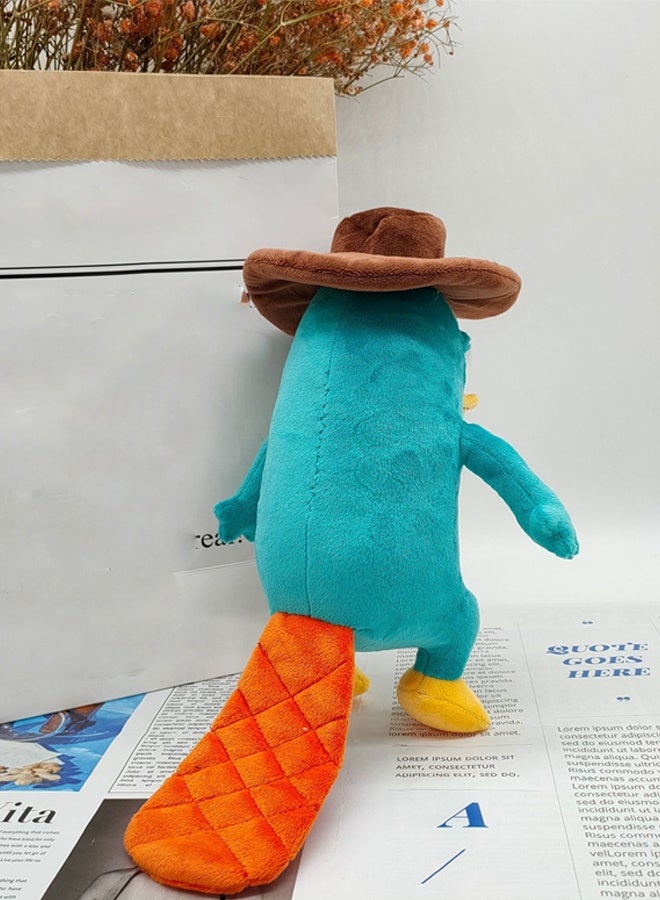 HALAMODO Perry The Platypus Doll - 25cm (9.8 Inches) Soft Plush Toy, Iconic Blue-Gray Fur & Secret Agent-Inspired Design, BPA-Free Hypoallergenic for Kids Ages 3+, Fans Collectible, Cuddle Toy & Display Decor - Image 4