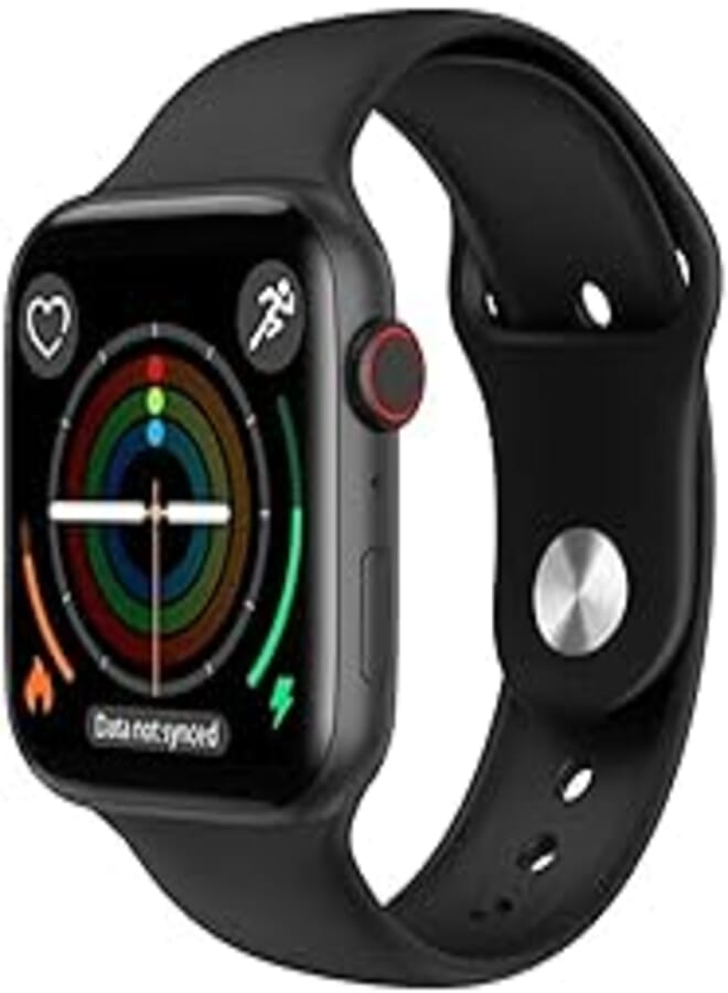 T5S High Quality Smart Watch with Silicone Band For Android & iOS - Black