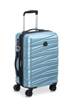 DELSEY Paris Tiphanie 55cm Hardcase 4 Double Wheel Expandable Cabin Luggage Trolley Case Aqua - 00389280142ME  - Image 2