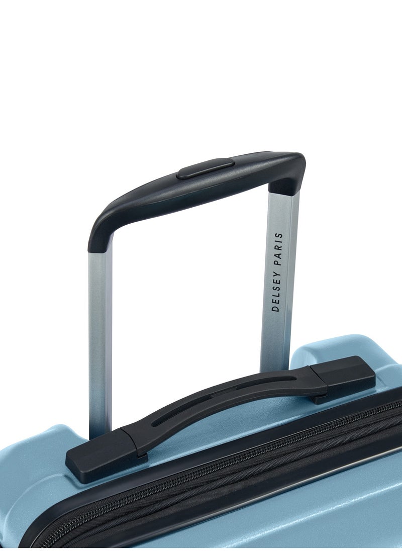 DELSEY Paris - Tiphanie 55cm Hardcase 4 Double Wheel Expandable Cabin Luggage Trolley Case Aqua - 00389280142ME - Image 1