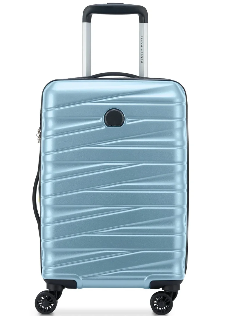 ديلسي _باريس حقيبة ترولي كابينة تيفاني 55 سم صلبة بعجلات مزدوجة قابلة للتوسيع أكوا