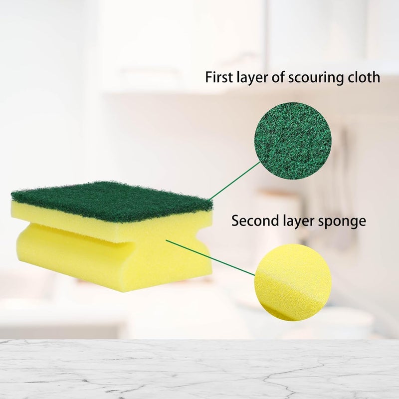 SILTOX Heavy Duty Cellulosic Scrub Sponge, Kitchen sponge | Dish sponge | Scrub | General Purpose Cleaning | Food Safe | Non-Rusting | Kitchen, Garage, Outdoor (8) - Image 5