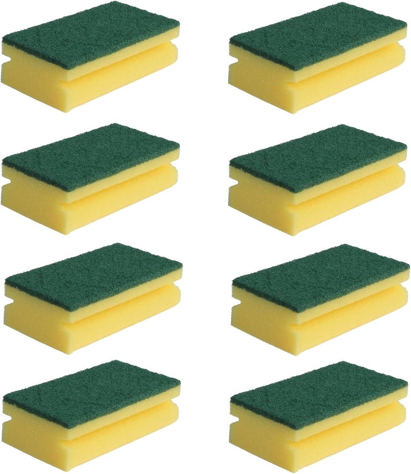 SILTOX Heavy Duty Cellulosic Scrub Sponge, Kitchen sponge | Dish sponge | Scrub | General Purpose Cleaning | Food Safe | Non-Rusting | Kitchen, Garage, Outdoor (8) - Image 1