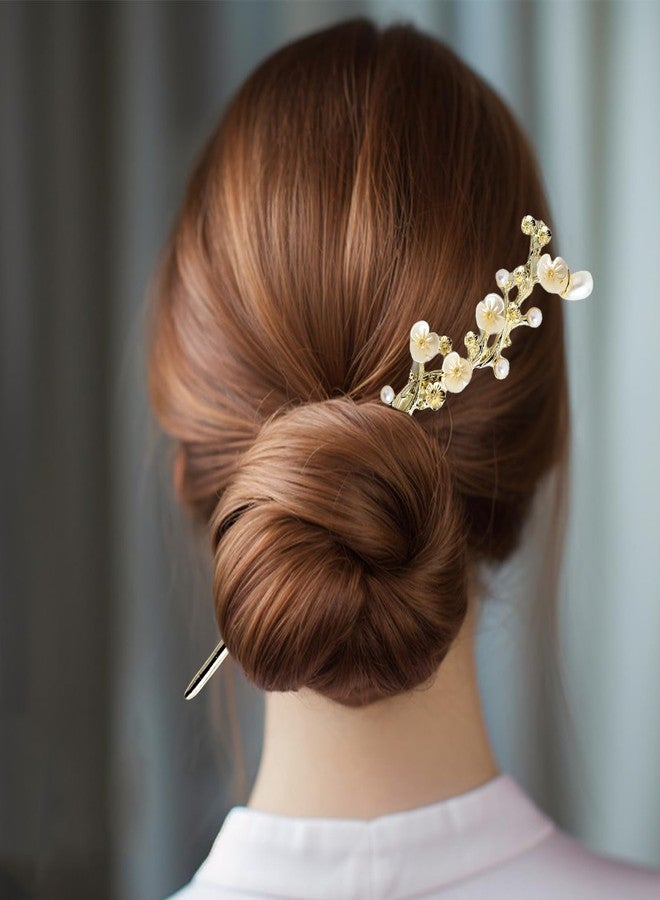 HLTOO 9PCS Vintage Hair Sticks, Chinese Hair Chopsticks for Women, Decorative Retro Hair Pins with Pearl and Metal Pendants, for Women and Girls Hair Styling Accessories - Image 5