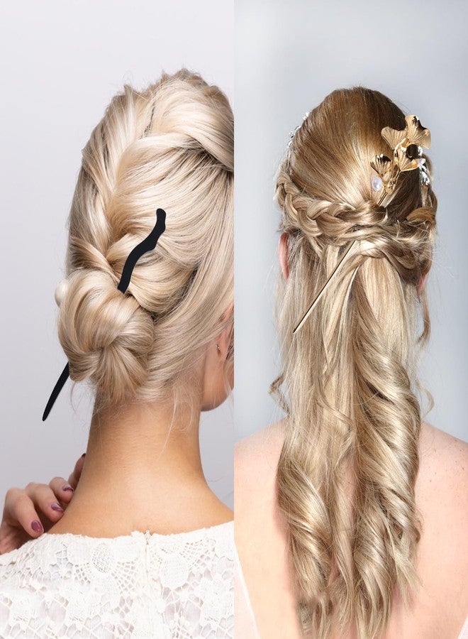 HLTOO 9PCS Vintage Hair Sticks, Chinese Hair Chopsticks for Women, Decorative Retro Hair Pins with Pearl and Metal Pendants, for Women and Girls Hair Styling Accessories - Image 4