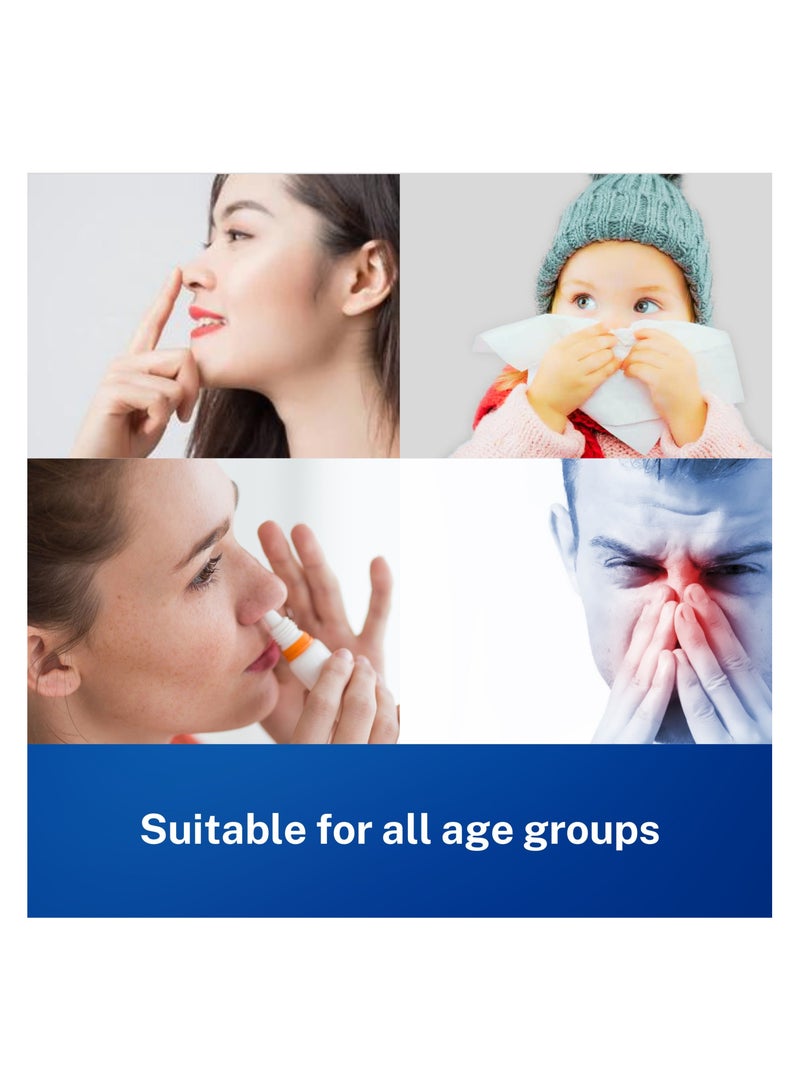 PJ PHARMA Rinofast Nasal Spray 20ml - Combat Cold, Flu, Congestion, Sneezing & Runny nose, Allergic Rhinitis and Sinusitis(Non drowsy, Steroid free) - Image 5
