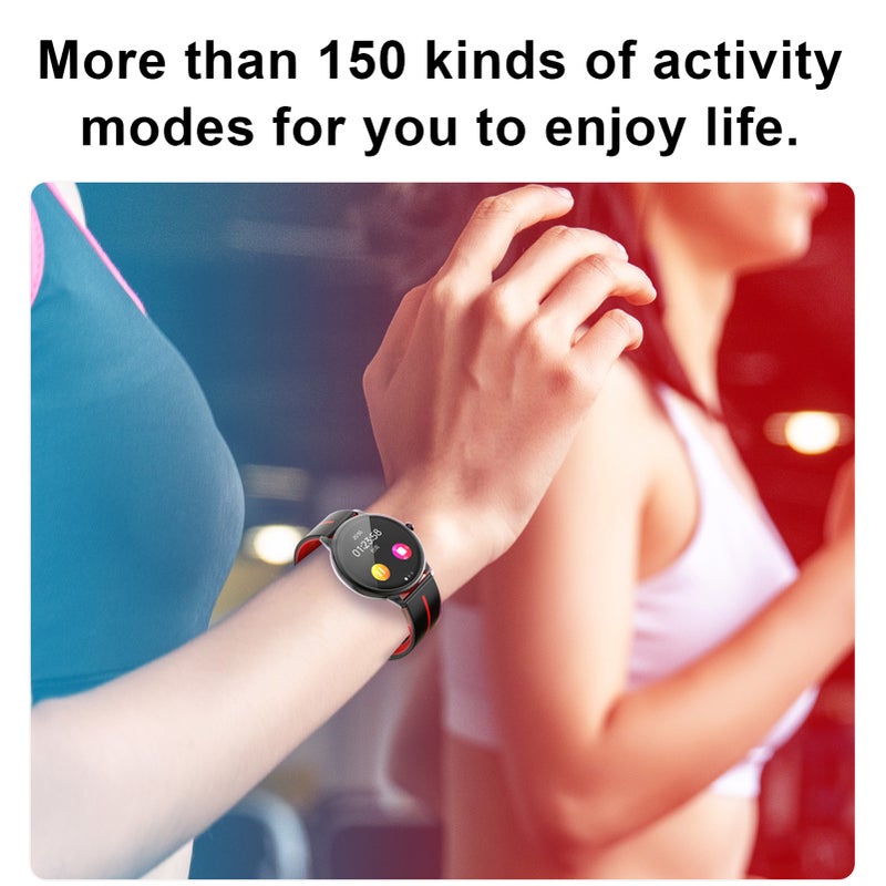 Smart Watch 1.43inch Round Full Touch Screen SmartWatch for Android iOS Phones Health Monitoring Intelligent Reminder Exercise Records - Image 3