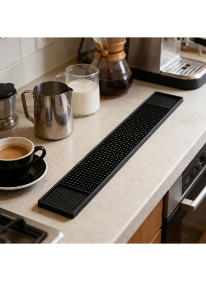 Bar Coffee Drain Mat Zoned Hydrophobic Silicone Pad - Image 1