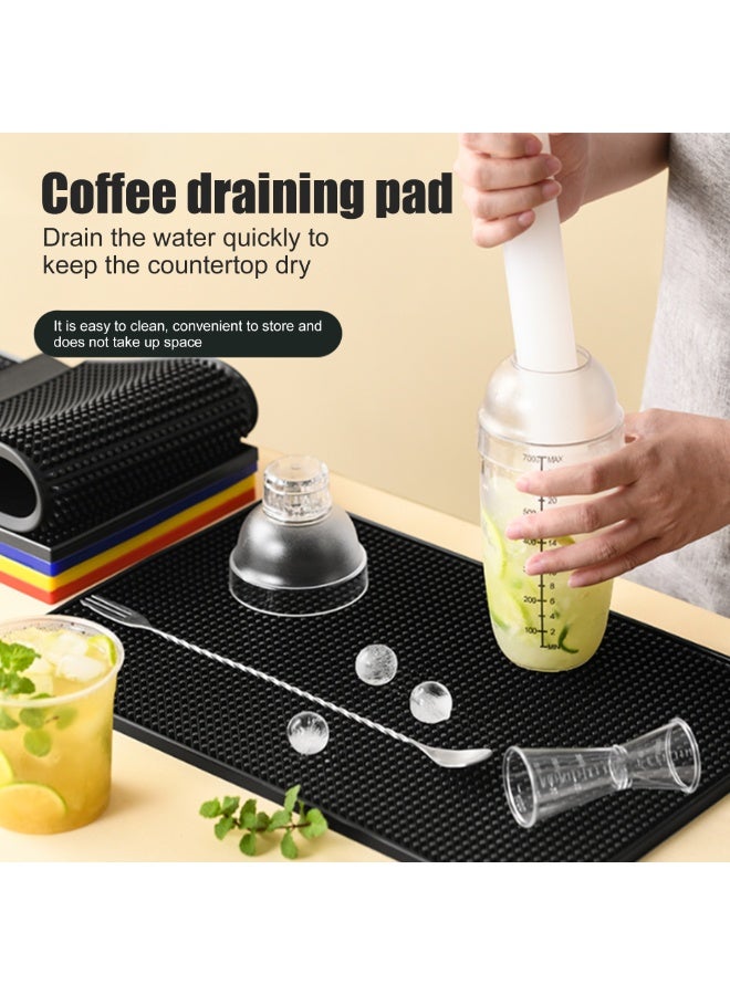 Bar Coffee Drain Mat Zoned Hydrophobic Silicone Pad - Image 3