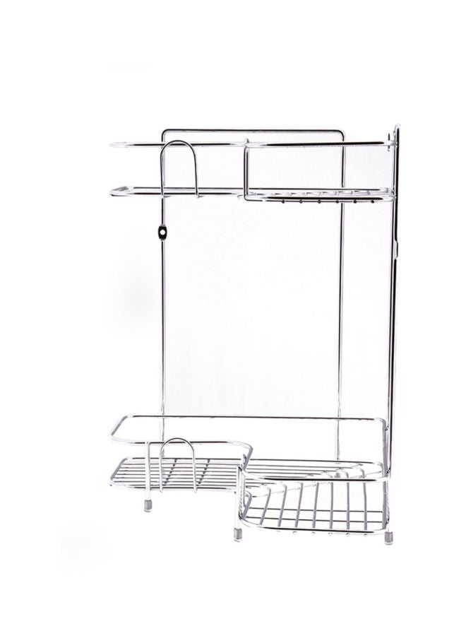 Royalford 2L Corner Rack Made Of Durable Steel High Quality Chrome Plated - Image 3