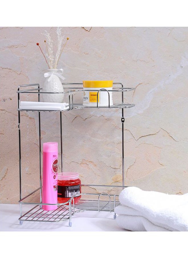 Royalford 2L Corner Rack Made Of Durable Steel High Quality Chrome Plated - Image 4