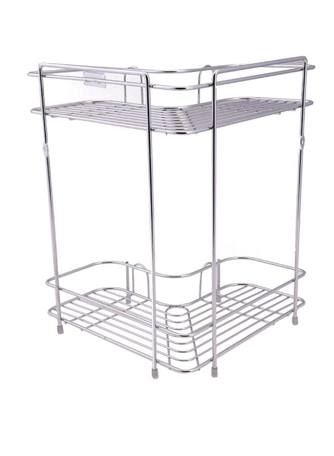 Royalford 2L Corner Rack Made Of Durable Steel High Quality Chrome Plated - Image 1
