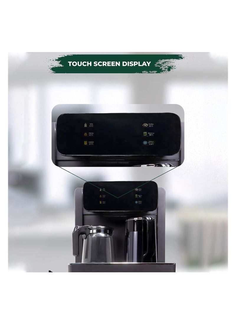 GREEN LION - Green Lion Smart Water Dispenser,1440W Power, 50-90°C Thermal Insulation, Hot & Cold Water, Double Cabinet Door, Remote Control, Child Safety Lock, and Tea Pot & Kettle Capacity of 1200ml - Image 1