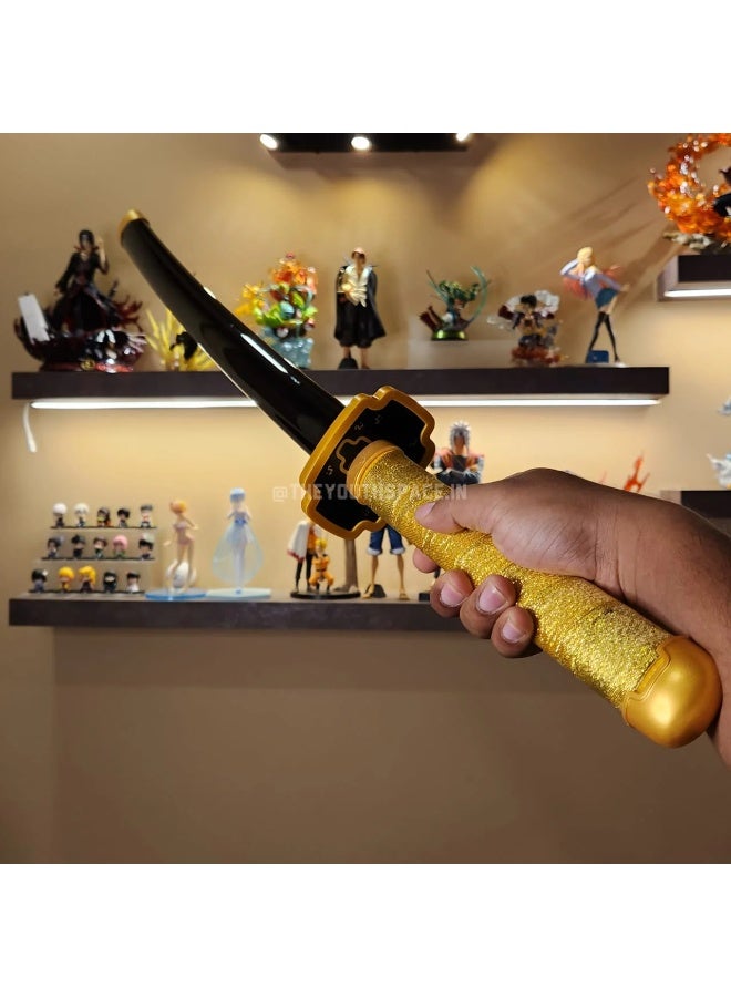 O8.design Anime | Yoriichi Tsugikuni's Sword Replica (1:1 Scale) | High-Quality Carbon Steel, Non-Sharpened Prop for Cosplay & Collectors - Image 4