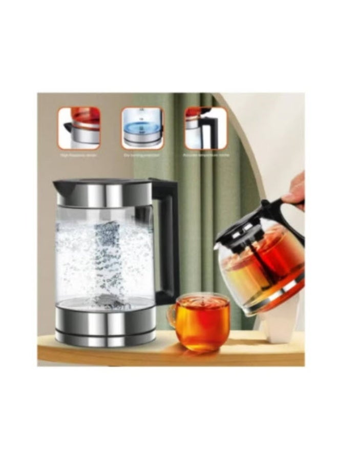 DENX 1500W Double Pot Electric Kettle With Removable Tea Filter, Capacity 1.8L kettle & 1.0L Tea Pot, High-Speed Boilier Tea Maker, Multifunctional Hot Water Dispenser, Turbo boiling kettle, DX2015 - Image 4