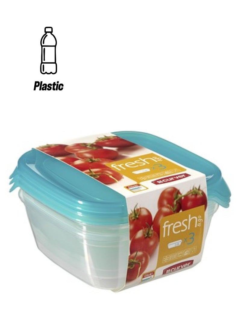 Curver Food Storage Fresh And Go Set Of 3 Pieces With Cover 0.8L - Image 1