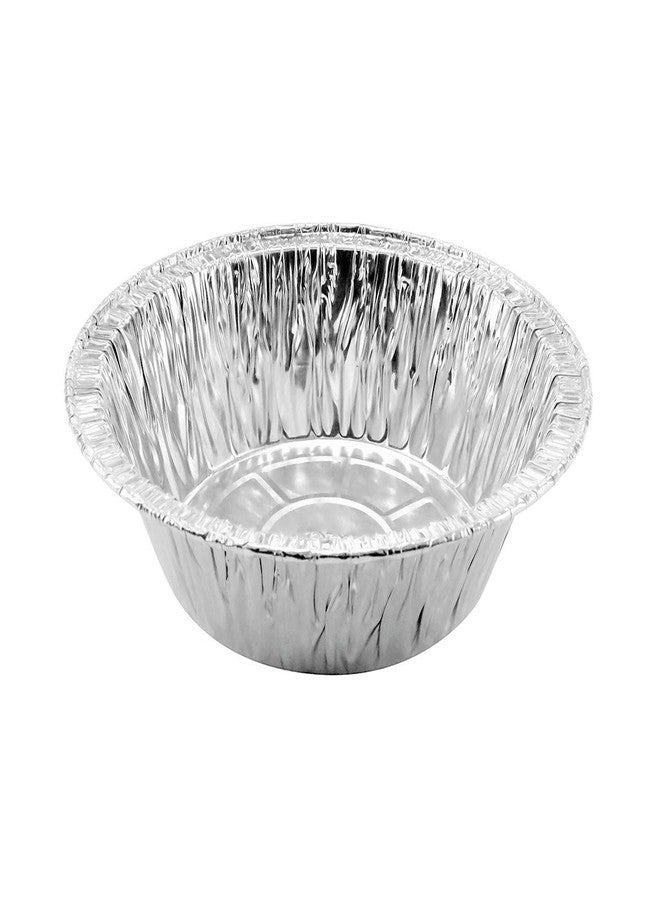 KitchenDance.com KitchenDance Durable Packaging Disposable Aluminum Extra Deep Meat Pan - 5 3/4 Round Oven Safe Aluminum Foil Pot Pie Pans, Aluminum Baking Pan Perfect for Meat Pies, Pot Pies - 2400, 50 Count - Image 2