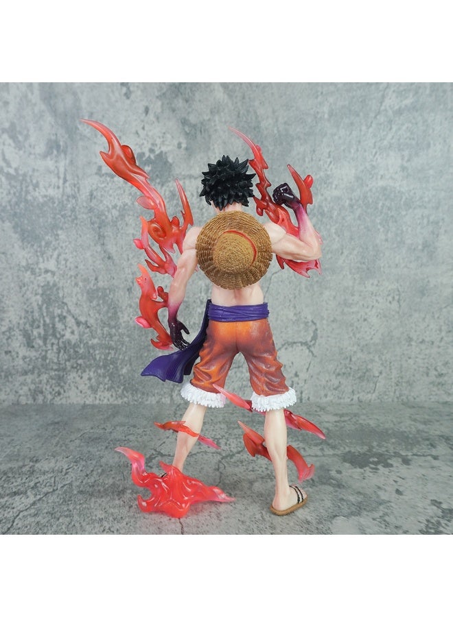 STORE 7 Anime Warrior Action Figure Statue 23 cm – Premium Collectible Anime Figurine with Red Flame Effects, Detailed Display Model for Collectors & Anime Fans - Image 5