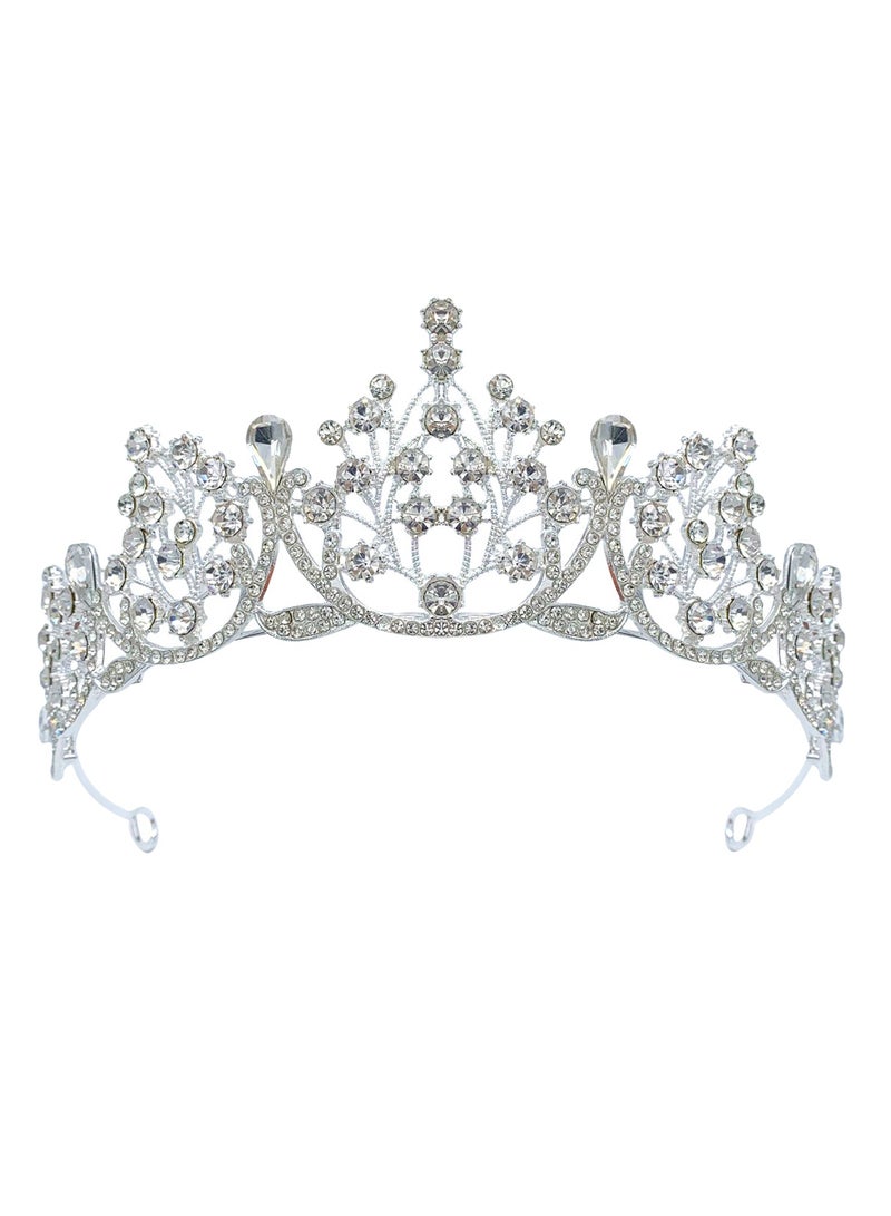 Crystal Crown Birthday Princess Crown Party Dance Wedding Hair Accessories Diamond headband Crown - Image 1