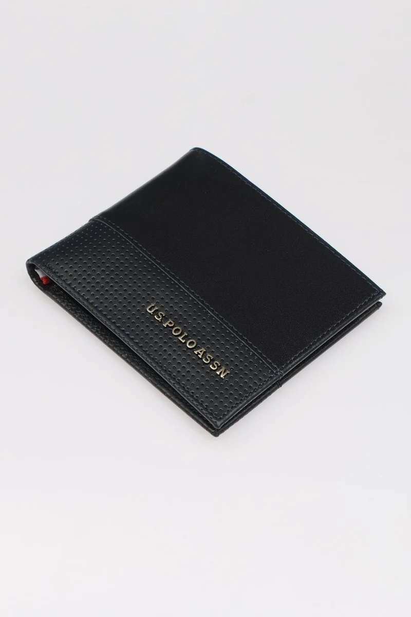 ايلاتي U.S. Polo Assn. Leather Men's Wallet Navy Blue