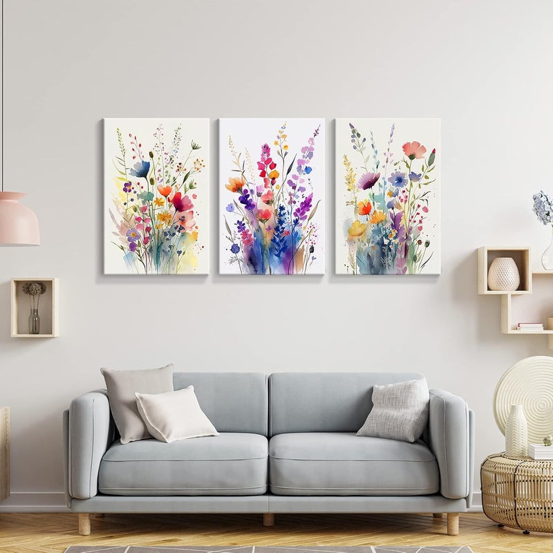 DFAIUY Floral Botanical Canvas Wall Art Set - Image 5