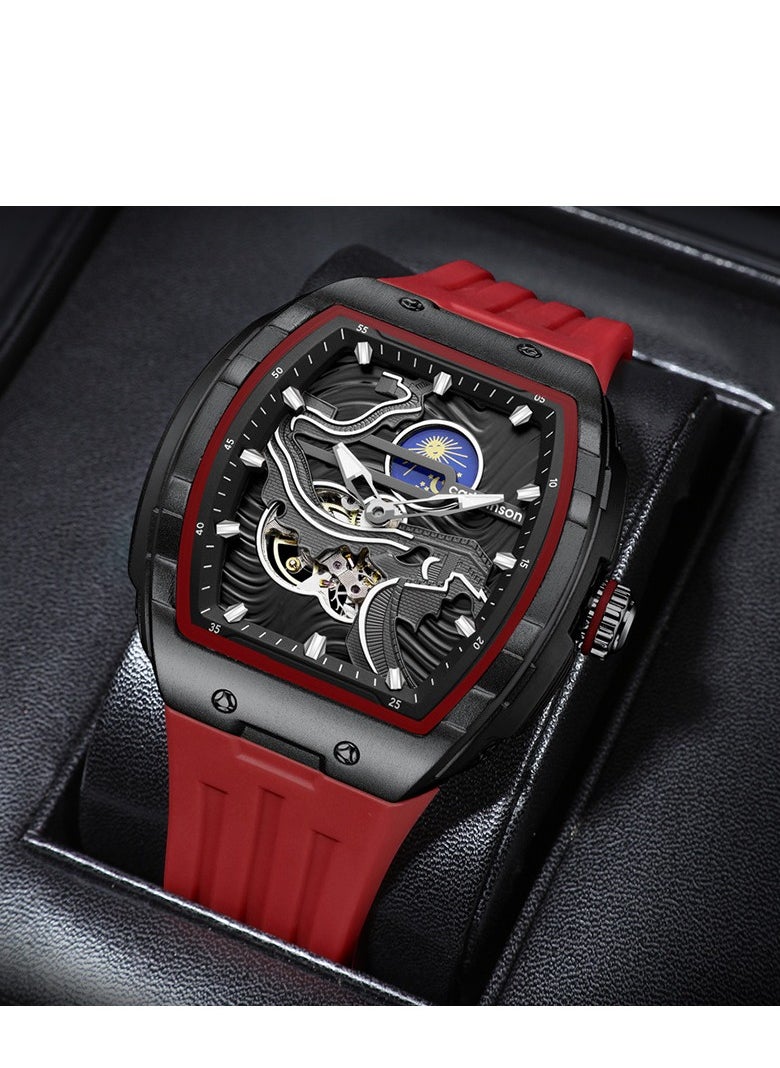 Generic Men's Silicone Tape Sports Machinery Watch  - Image 1