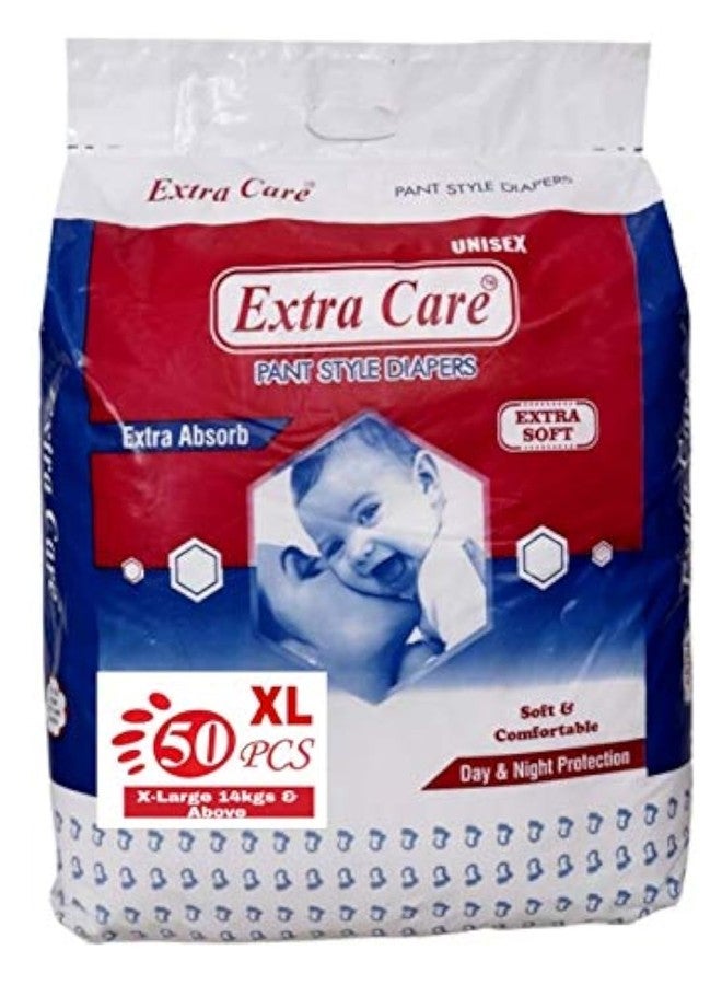 Extra Care Babies Pant Diaper (XL, 50 Count)