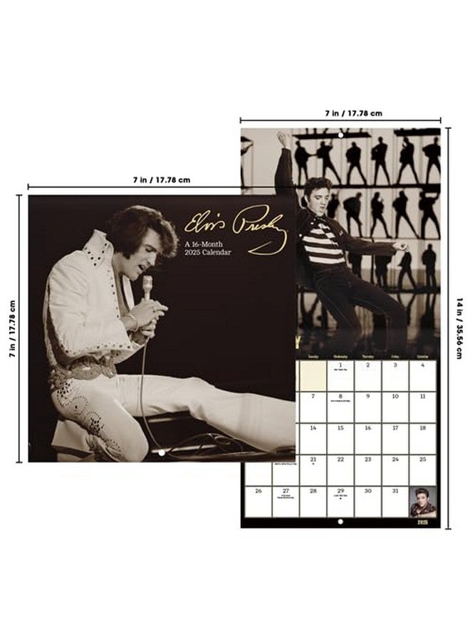 إلفيس تقويم بريسلي 2025 - مجموعة تقويم صغيرة فاخرة لعام 2025 من King Of Rock And Roll مع أكثر من 100 ملصق تقويم (هدايا Graceland، لوازم مكتبية) - Image 5