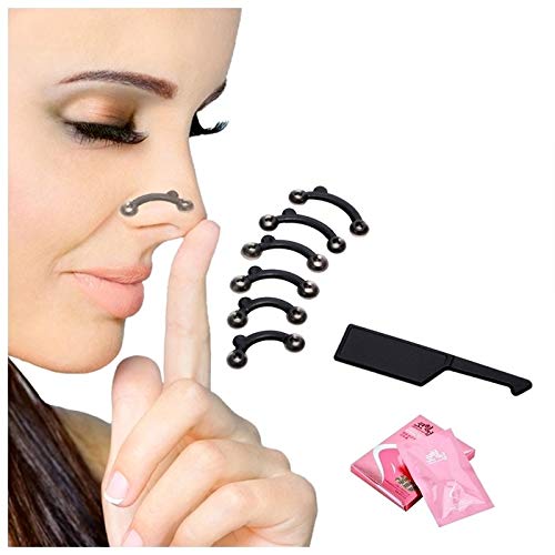 AlexVyan Certified 3D 6Pcs/Set in 3 Size Nose Up Lifting Shaping Bridge Nose Corrector Facial Beauty Nose Clip For Correcting Your Nose Clipper Beauty Tool Straightening Nose Shaper - Image 1