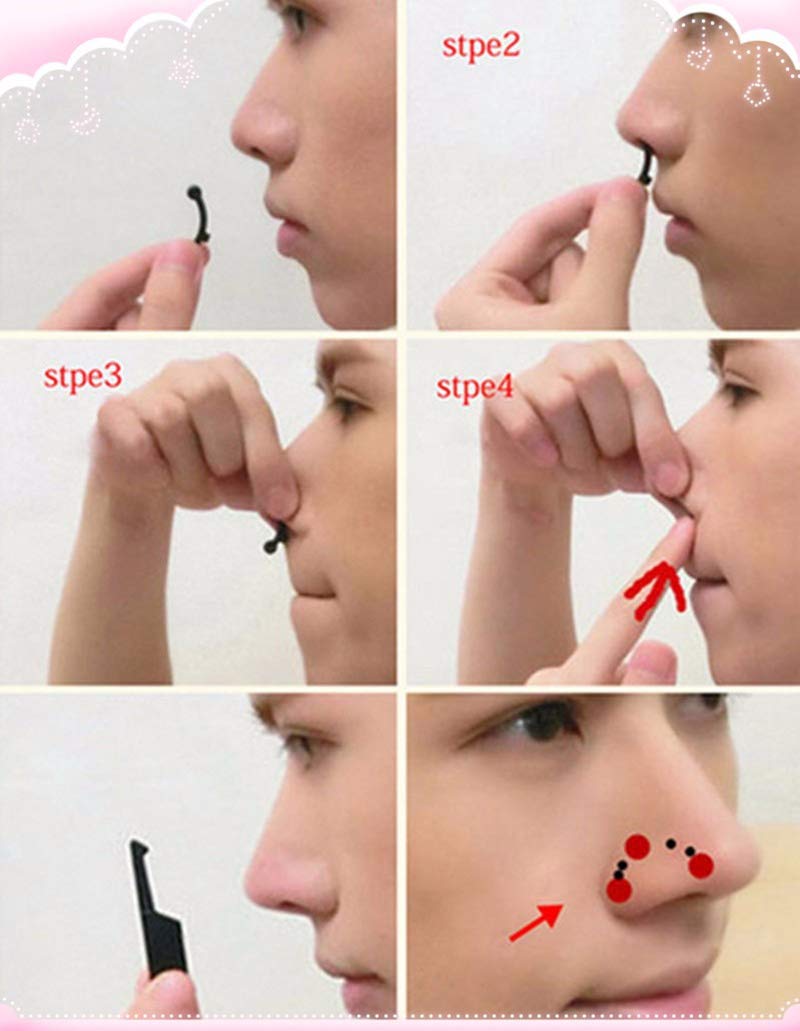 AlexVyan Certified 3D 6Pcs/Set in 3 Size Nose Up Lifting Shaping Bridge Nose Corrector Facial Beauty Nose Clip For Correcting Your Nose Clipper Beauty Tool Straightening Nose Shaper - Image 3