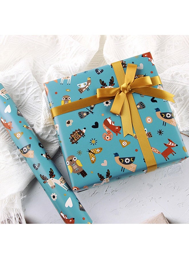 Zeemey 6 Sheets Gift Wrapping Paper With Accessories,Holiday Gift Wrapping Paper,Birthday Gift Box Gift Wrapping DIY, Gift Wrapping Paper for Birthday, Holiday, Wedding, Party,Kids Gift Wrapping (70cmX50cm)  - Image 5