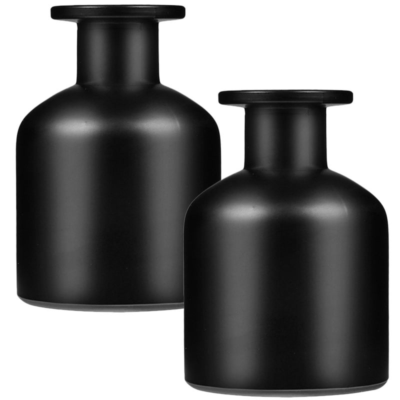 2pcs Glass Aromatherapy Bottle Perfume Containers Desktop Embossed Bottles - Image 4