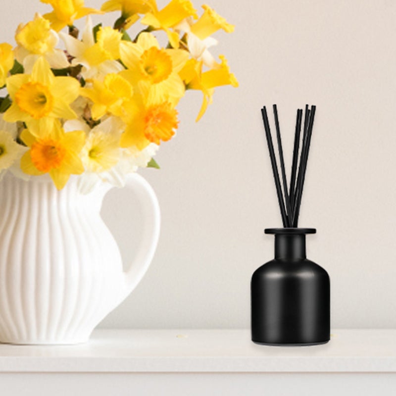 2pcs Glass Aromatherapy Bottle Perfume Containers Desktop Embossed Bottles - Image 5