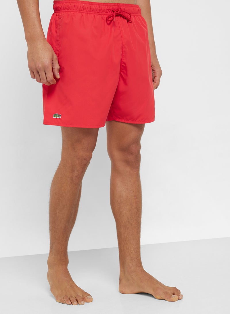 LACOSTE Pattern Printed Swim Shorts  - Image 1